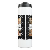 Personalized Dad Photo Collage & Kids Name Thermosbeker (Voorkant)