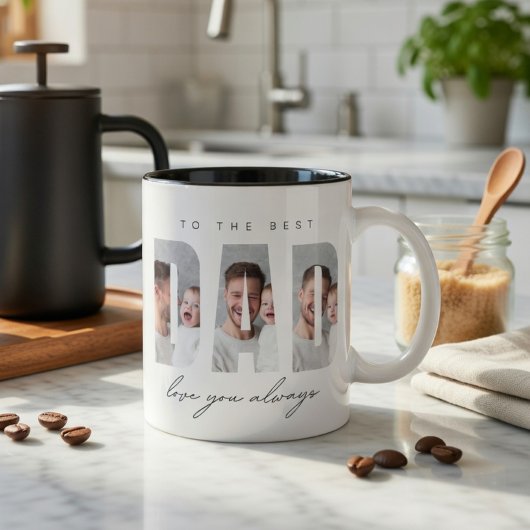 Personalized Dad Photo Mug Gift | Best Dad Ever 