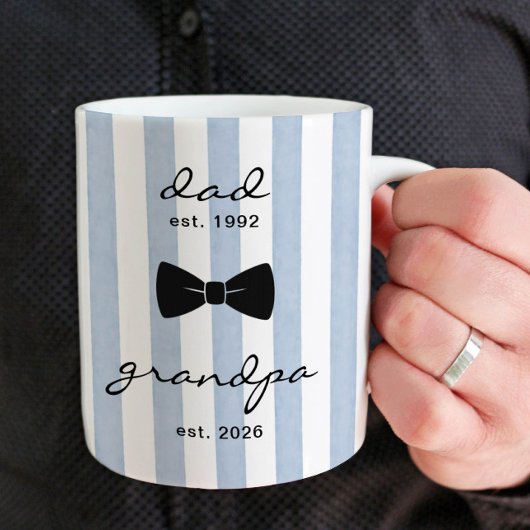 Personalized Dad to Grandpa Mug Gift