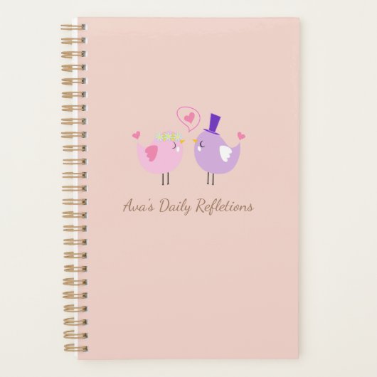 Personalized Daily Reflections Notebook - Cute (Devant)