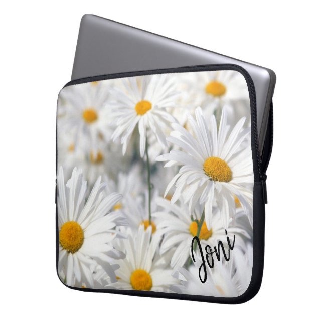 Personalized Daisy Laptop Sleeve (Voorkant Links)