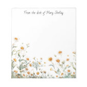 Personalized Daisy Notitieblok (Voorkant)
