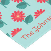Personalized Daisy Pattern Table Runner Korte Tafelloper (Hoek)