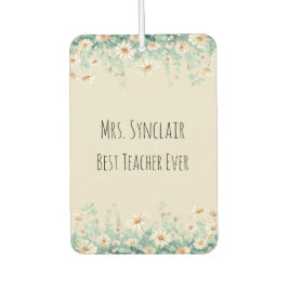 Personalized Daisy Teacher Thank You Luchtverfrisser