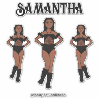 Personalized Dance Team Ebony Stones Sticker