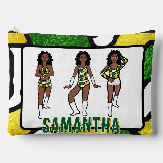 Personalized Dancer Green Yellow Camo #1 Etui (Voorkant)