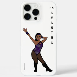 Personalized Dancer Purple Silver Print # 1 iPhone 16 Pro Max Hoesje