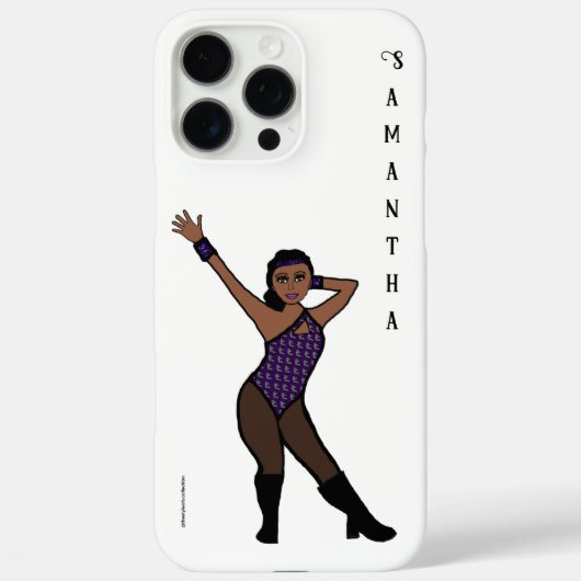 Personalized Dancer Purple Silver Print # 1 Case-Mate iPhone Case (Achterkant)