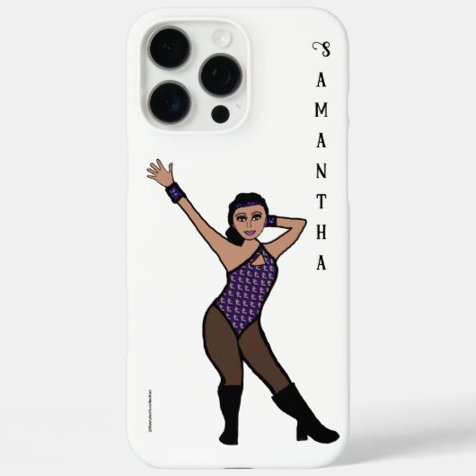 Personalized Dancer Purple Silver Print #2 Case-Mate iPhone Case (Achterkant)