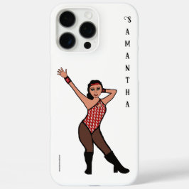 Personalized Dancer White Print # 2 iPhone 16 Pro Max Hoesje