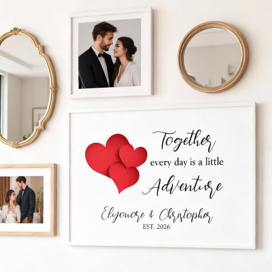 Personalized Date Together Every Day Adventure Poster