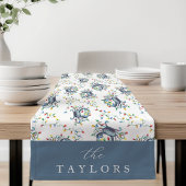 Personalized Deck the Claws Coastal Crab Christmas Korte Tafelloper