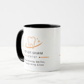 Personalized Dentist Logo Coffee Mug (Devant gauche)