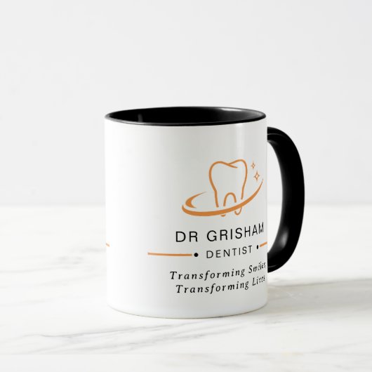 Personalized Dentist Logo Coffee Mug (Devant droit)