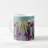 Personalized Desert Blooms - Artistic Coffee Mug Koffiemok (Voorkant links)