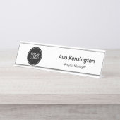 Personalized Desk Name Plate | Custom Logo Office Bureau Naambordje (Voorkant)