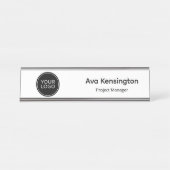Personalized Desk Name Plate | Custom Logo Office Bureau Naambordje (Voorkant)