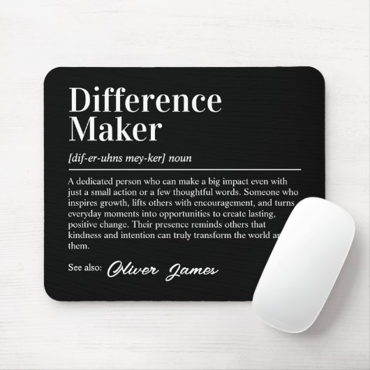 Personalized Difference Maker Definition Muismat (Met muis)