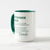 Personalized Difference Maker Mug, Appreciation M Mok (Voorkant links)