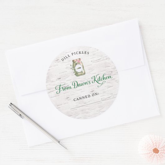 Personalized Dill Pickles Canning Stickers (Enveloppe)