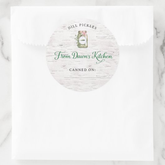 Personalized Dill Pickles Canning Stickers (Sac)