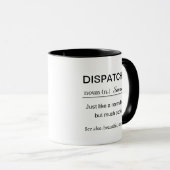Personalized Dispatcher Definition Mug (Devant droit)