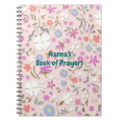 Personalized Ditsy Flowers Blush  Notitieboek (Voorkant)