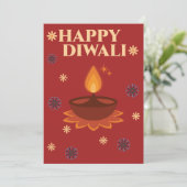 Personalized Diwali Card Bedankkaart (Staand voorkant)