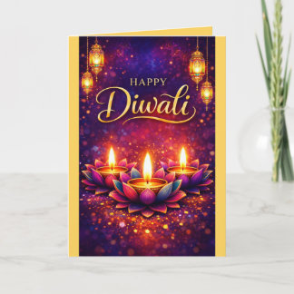 Personalized Diwali Celebration Festival Card Kaart