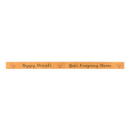 Personalized Diya Diwali Gift Wrap Satin Ribbon Lint