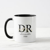 Personalized doctoral mug, customized doctoral mug (Gauche)