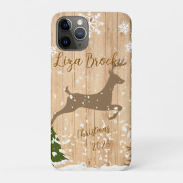 Personalized doe Christmas bauble iPhone 11 Pro Hoesje