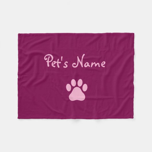 Personalized Dog Blankets Fleece Deken (Voorkant (Horizontaal))