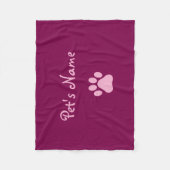 Personalized Dog Blankets Fleece Deken (Voorkant)