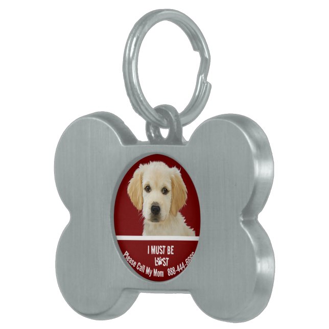 Personalized Dog Bone Tag | Custom Pet ID Tag Huisdieren Naamplaatje (Voorkant Rechts)