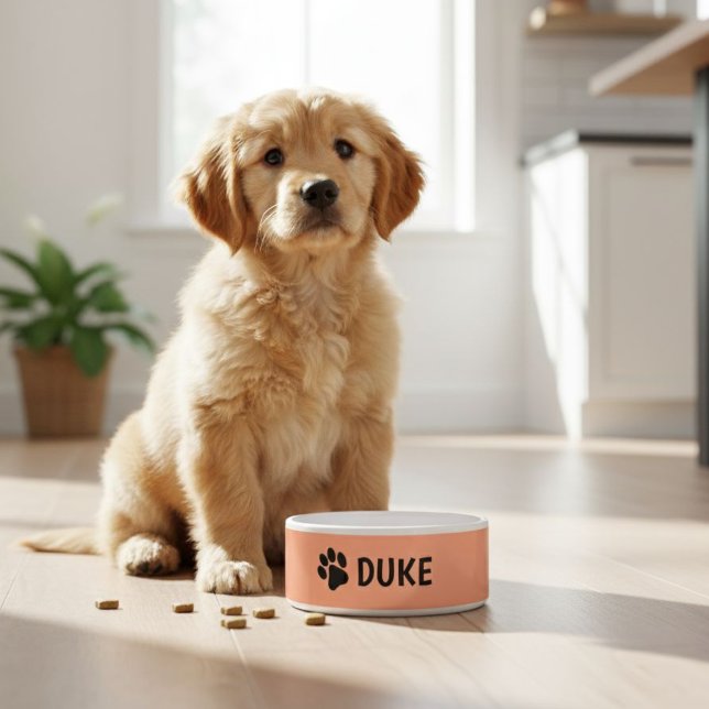 Personalized dog bowl with pet's name  voerbakje (Creator heeft geüpload)