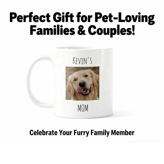 Personalized Dog Mom Photo Mug | Custom Gift