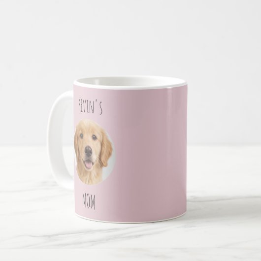 Personalized Dog Mom Photo Mug | Custom Gift Koffiemok (Voorkant links)