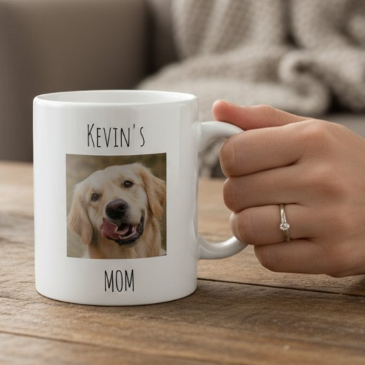 Personalized Dog Mom Photo Mug | Custom Gift Koffiemok