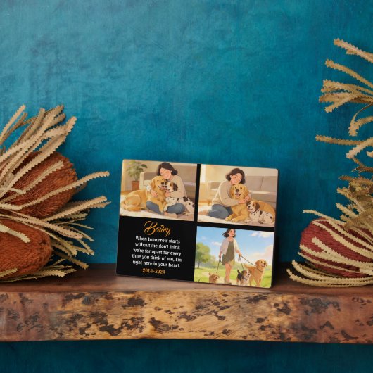 Personalized Dog Mom with Custom Name | Happy  Fotoplaat (Zijkant)