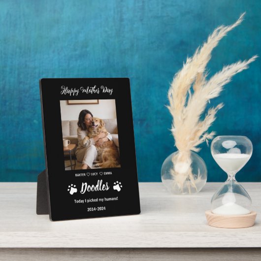 Personalized Dog Mom with Custom Name | Happy  Fotoplaat (Zijkant)