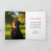 Personalized Dog Name Card – Happy Mother’s Day Kaart (Binnen)