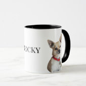 Personalized Dog Photo | Custom Pet Name Mok (Voorkant rechts)