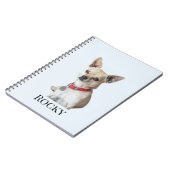 Personalized Dog Photo | Custom Pet Name  Notitieboek (Linkerzijde)