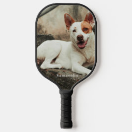 Personalized Dog Photo Family name Pickleball Paddle