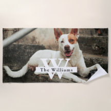 Personalized Dog Photo Family name