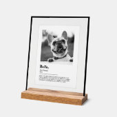 Personalized Dog Photo Print Dictionary Definition (Angle)