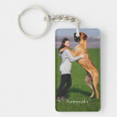 Personalized Dog Photo  Sleutelhanger (Voorkant)
