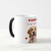 Personalized Dog Photo Valentine’s Day Mug (Devant gauche)