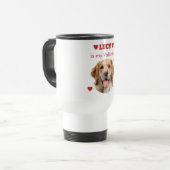Personalized Dog Photo Valentine’s Day Travel Mug (Devant gauche)